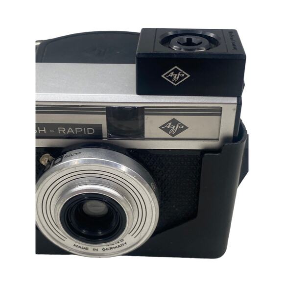 Vintage 1950s AGFA Germany Isoflash Rapid Camera W/Case Photography Prop Decor - Picture 9 of 13